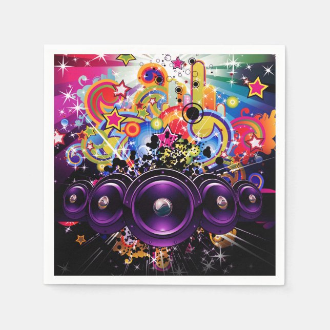 Guardanapo De Papel DJ de Hip Hop de Clube Urbano Dança Festa de Dança (Frente)