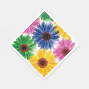 Guardanapo de papel do almoço das flores