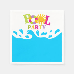 Guardanapo de papel do aniversário da festa na
