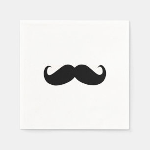 Guardanapo de papel do bigode do hipster