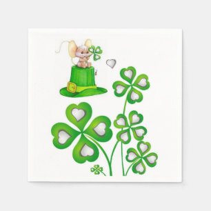 Guardanapo de papel do dia de St Patrick