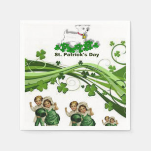 Guardanapo de papel do dia de St Patrick