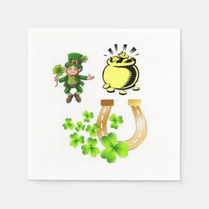 Guardanapo de papel do dia de St Patrick
