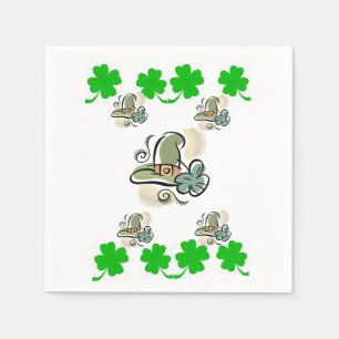 Guardanapo de papel do dia de St Patrick