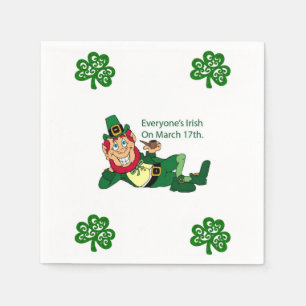 Guardanapo de papel do dia de St Patrick