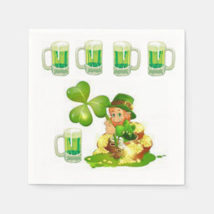 Guardanapo de papel do dia de St Patrick