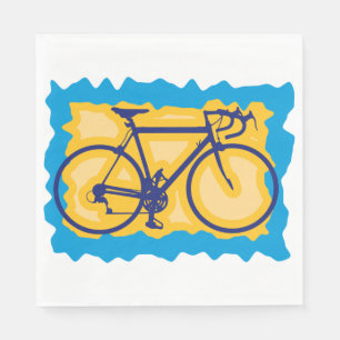 Guardanapo de papel do selo da bicicleta