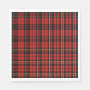 Guardanapo de papel do Tartan vermelho clássico