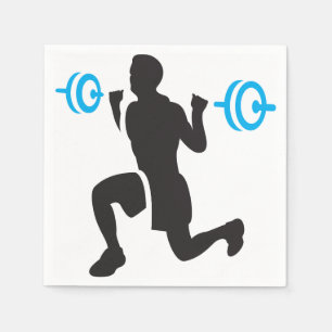 Guardanapo de papel do Weightlifter