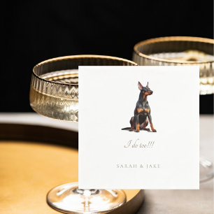 Guardanapo De Papel Doberman Pinscher Pet Wedkins