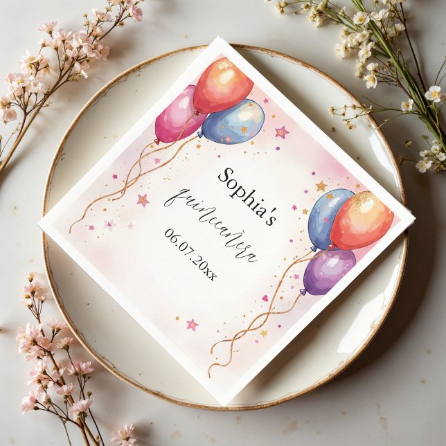 Guardanapo De Papel Doce 15 Aniversário Napkins (Criador carregado)