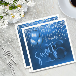 Guardanapo De Papel Doce 16 DK ID473 azul das luzes & dos balões da
