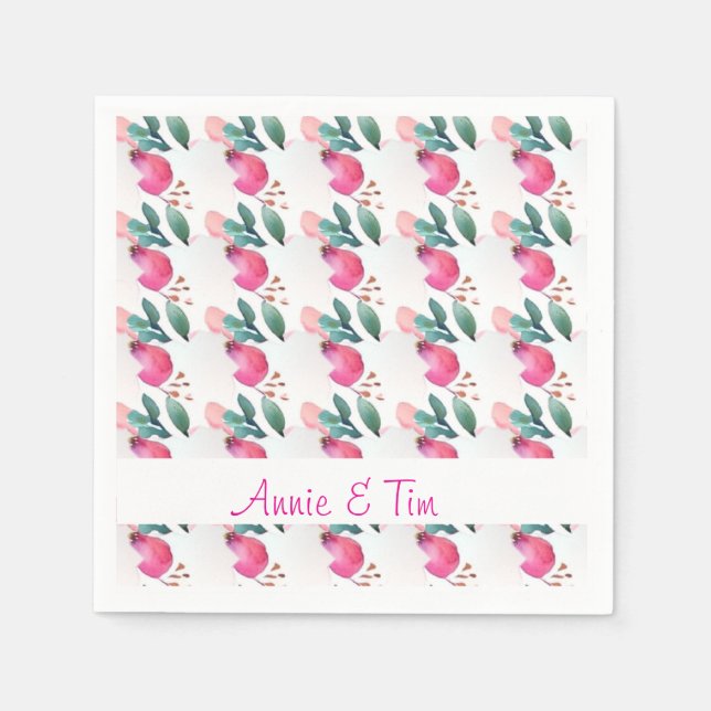 Guardanapo De Papel Doce arte de rosa (Frente)