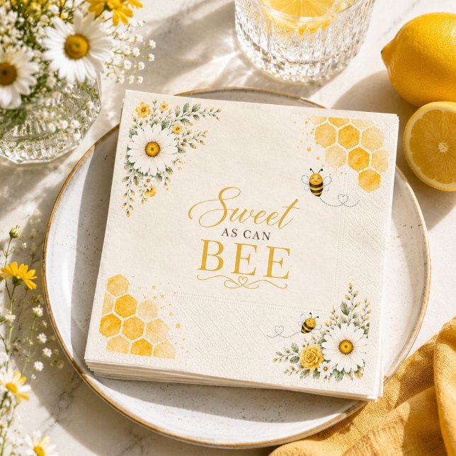 Guardanapo De Papel Doce Como Abelha Festa de Chás de Bebê (Criador carregado)