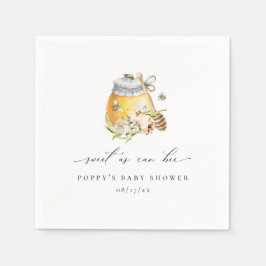 Guardanapo De Papel Doce Como Chá de fraldas De Abelhas