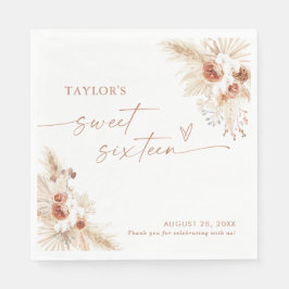 Guardanapo De Papel Doce Dezesseis Nápoles, Terracotta Boho Dezesseis