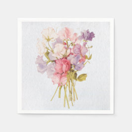 Guardanapo De Papel Doce doce Buquê de ervilha doce Napkins