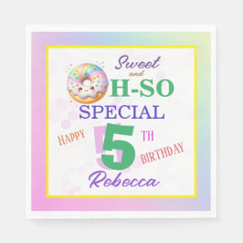 Guardanapo De Papel Doce e Pornoz de Aniversário Especial