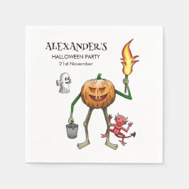 Guardanapo De Papel Doce ou Travessura com Jack O'lantern