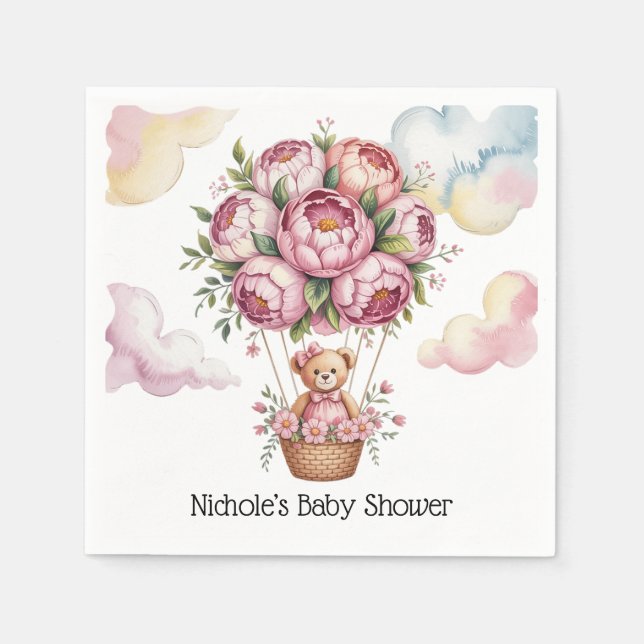 Guardanapo De Papel Doce Sonhos Chá de Menina (Frente)