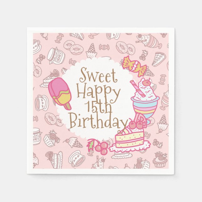 Guardanapo De Papel Doces e Bebidas (Frente)