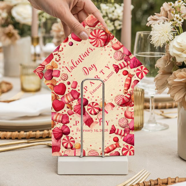 Guardanapo De Papel Doces Retrô de São Valentim (Criador carregado)