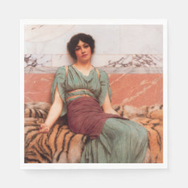 Guardanapo De Papel Doces sonhos (Linda Mulher Romana na Pele de Tigre