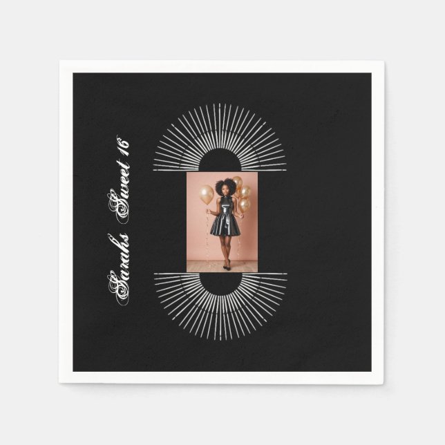 Guardanapo De Papel Docinho Papel Napkin para 16 anos (Frente)