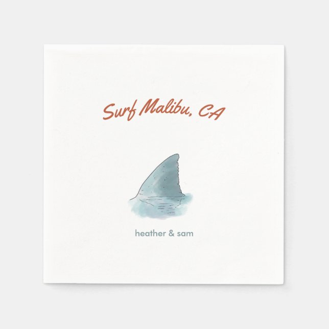 Guardanapo De Papel Documento de Casamento Personalizado da Califórnia (Frente)