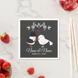 Guardanapo De Papel Documento de Casamento Personalizado Napkin