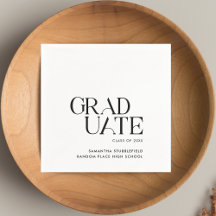 Documento do Partido Elegant Minimalist Graduation