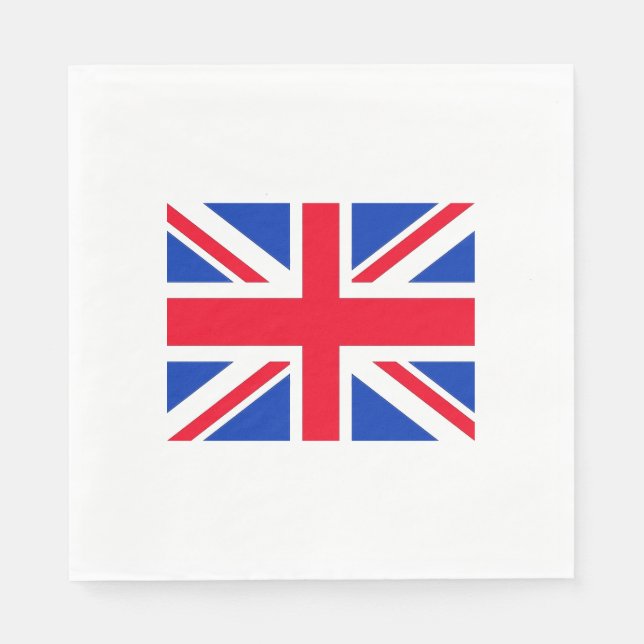 Guardanapo De Papel Documento do Partido Tema da Union Jack Flag Londo (Frente)