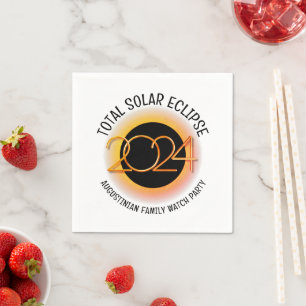 Guardanapo De Papel Documento ECLIPSE SOLAR TOTAL 2024 Personalizado