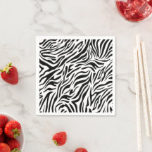 Documento Tema Zebra Napkins para Festas