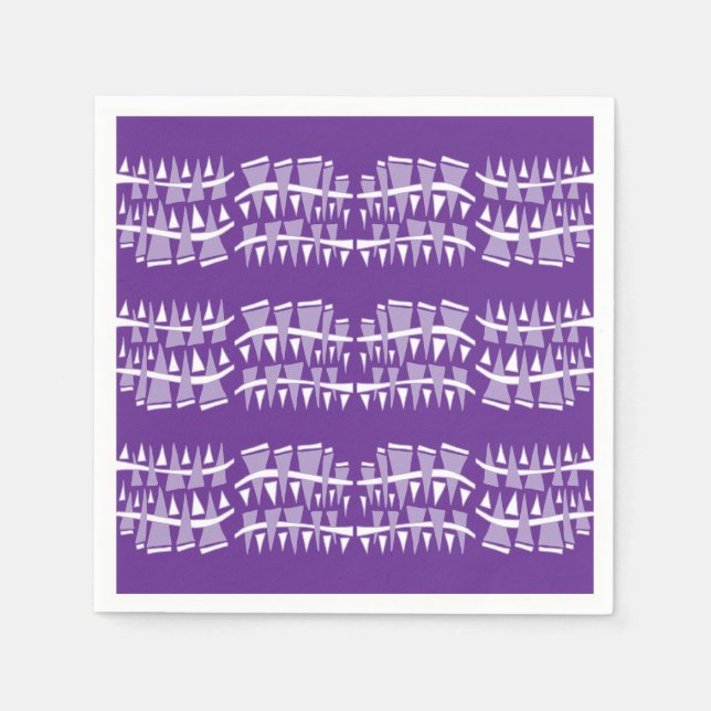 Guardanapo De Papel Dodle de Linhas de Triângulo44c (Frente)