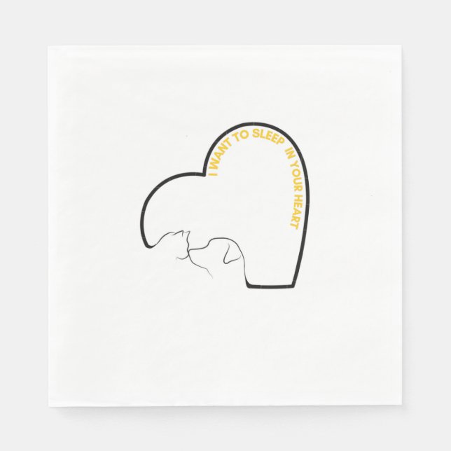 Guardanapo De Papel Dog & Cat Paper Napkins (Frente)