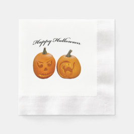 Guardanapo De Papel Dois Abóboras Feliz Dia das Bruxas