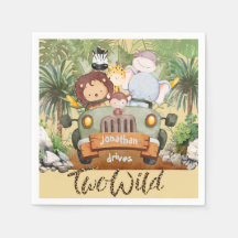 Dois Animais Selvagens de Safari Dirigindo Carro 2