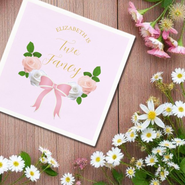 Guardanapo De Papel Dois Arcos de Rico Floral Birthday (Criador carregado)