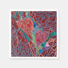 Guardanapo De Papel Dois corações