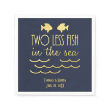 Dois Peixes a Menos no Mar Navy Gold Casamento Clá