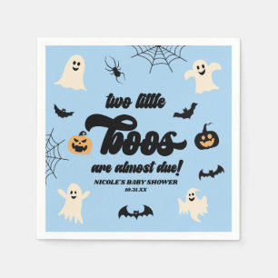 Guardanapo De Papel Dois Pequenos Boos Gêmeos Chá de fraldas de Hallow