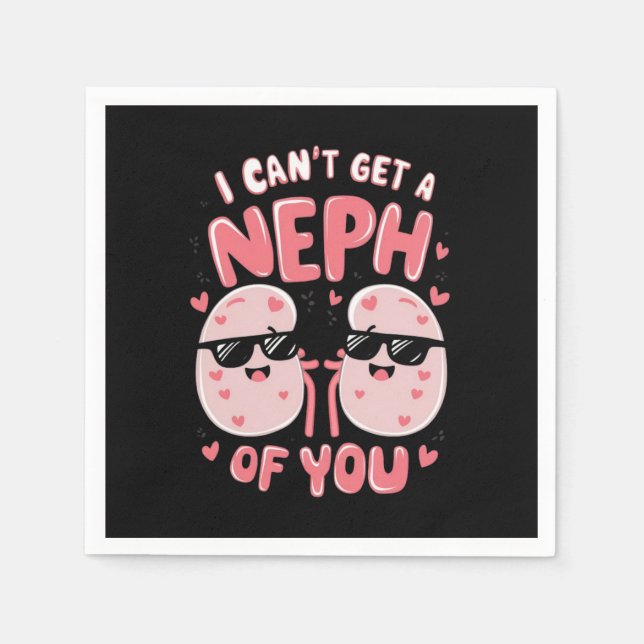 Guardanapo De Papel Dois rins adoráveis de desenho animado (Frente)