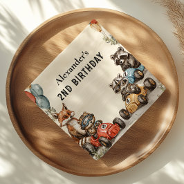 Guardanapo De Papel Dois segundos aniversários Rápidos De Animais Da F