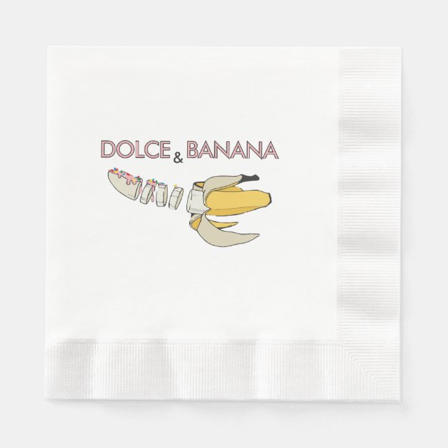 Guardanapo De Papel Dolce & Banana (Frente)