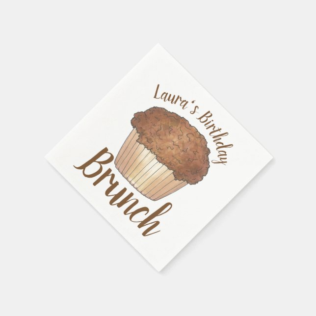 Guardanapo De Papel Domingo Breakfast Brunch Streusel Crumb Muffin (Canto)