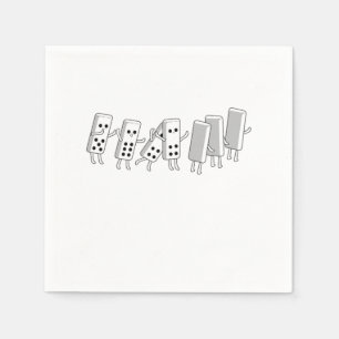 Guardanapo De Papel Domino Fall Dominoes Azulejos Puzzler Jogo Present