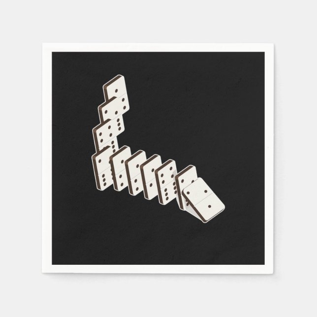 Guardanapo De Papel Dominoes Dominoe Game Game Night (Frente)