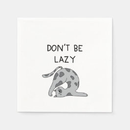 Guardanapo De Papel Don’t Be Lazy Yoga Cat