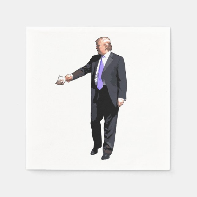 Guardanapo De Papel Donald Trump Cocktail Napkins (Frente)